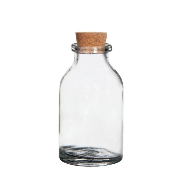 Glasflasche Mini mit Kork 20ml - 6x3cm (105 Stück) [IFS-28075]