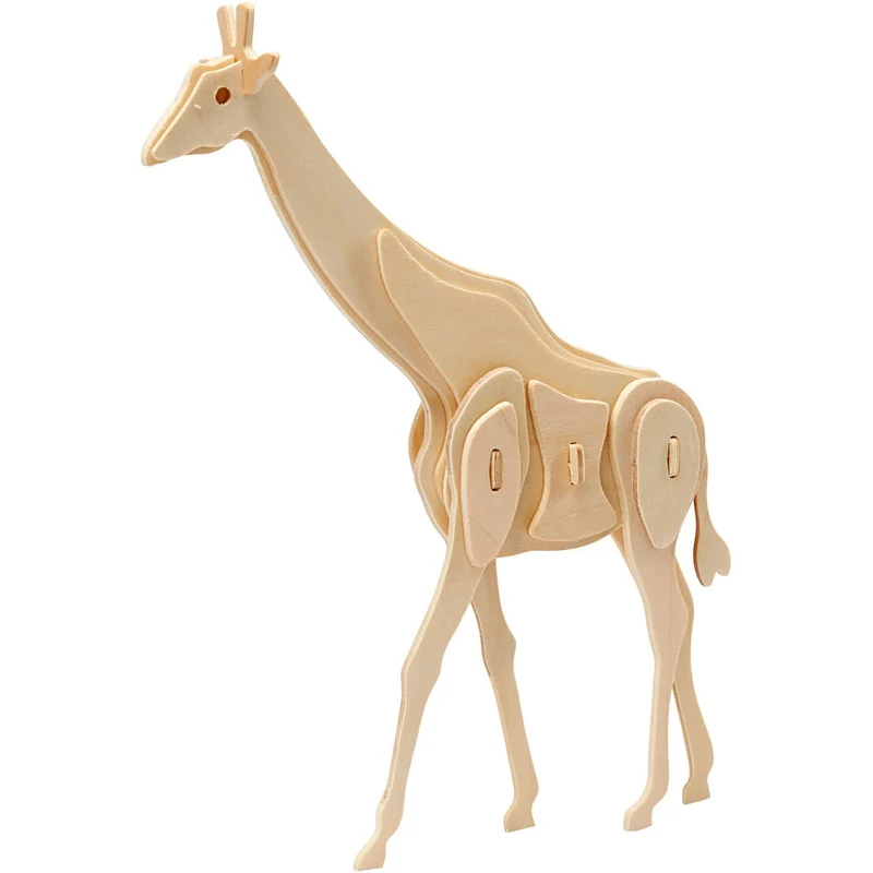 3D-Figur zum Zusammensetzen, Giraffe, Größe 20x4,2x25 cm, 1 Stk [HOB-580507]