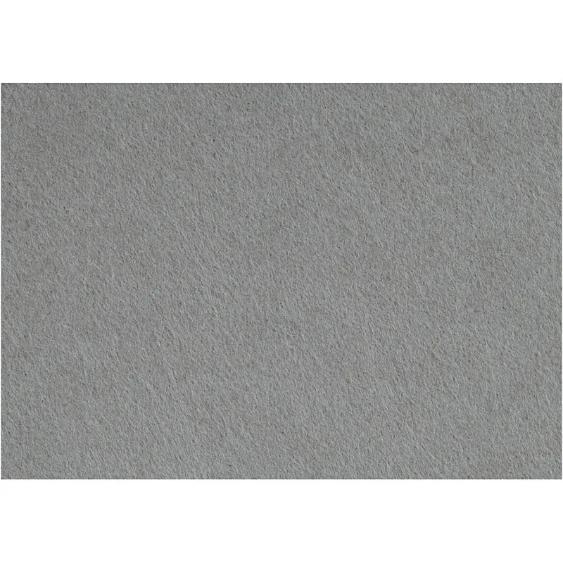 Bastelfilz, Blatt 42x60 cm, Dicke 3 mm, Grau, 1 Bl. [HOB-452422]