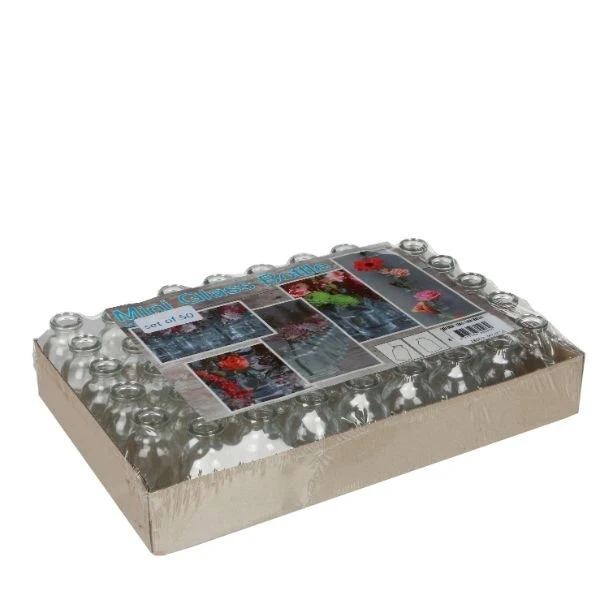 Glasflasche Mini 20ml 6x3cm (50 Stück) [IFS-28062]