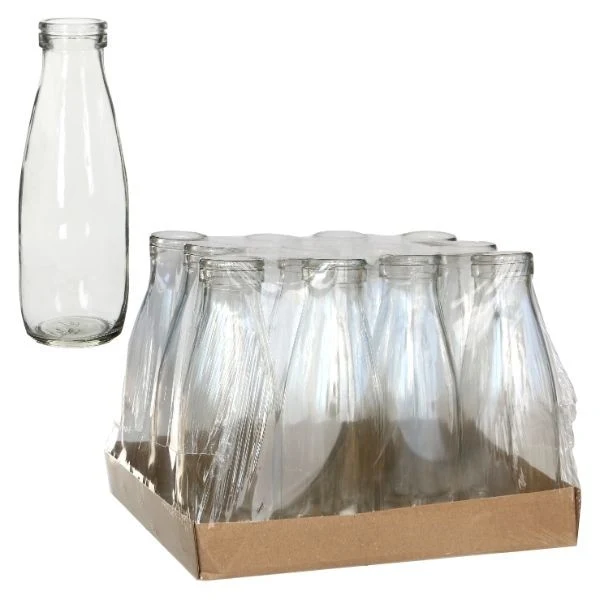 Milchflasche Glas 500ml 21x0.7cm (12 Stück) [IFS-129192]