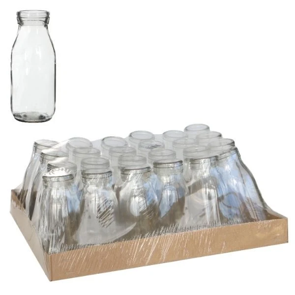 Milchflaschen aus Glas 250ml | 14x6cm (24 Stück) [IFS-129191]