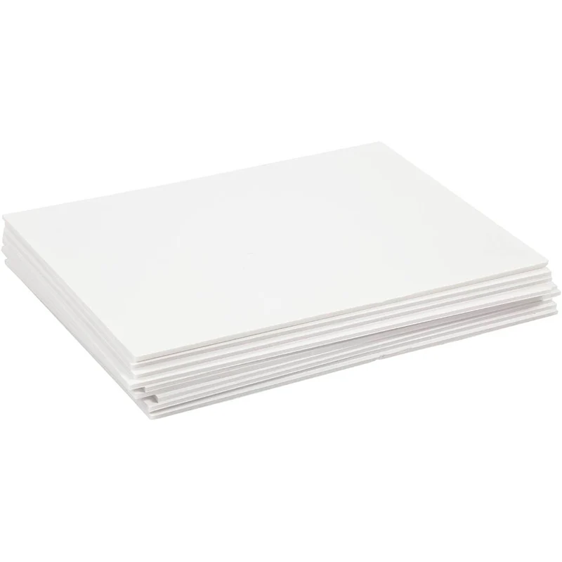 Schaumstoff-Platten, A4, Blatt 210x297 mm, Dicke 3 mm, Weiß, 10 Bl./ 1 Pck [HOB-22085]
