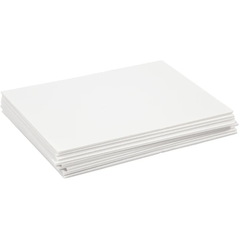 Schaumstoff-Platten, A4, Blatt 210x297 mm, Dicke 3 mm, Weiß, 10 Bl./ 1 Pck [HOB-22085]