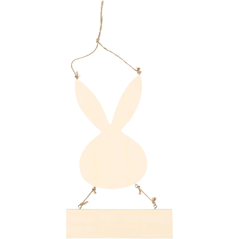 Hase mit Schild, H 29,5 cm, B 19,2 cm, 1 Stk [HOB-56908]