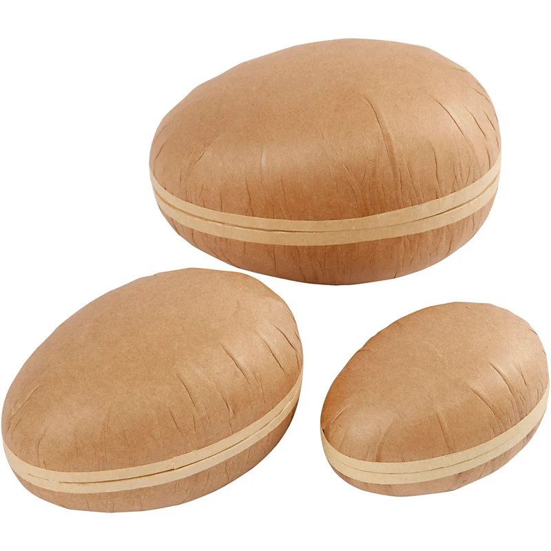 Zweiteilige Eier, L 12+15+18 cm, 3 Stk/ 1 Pck [HOB-54174]