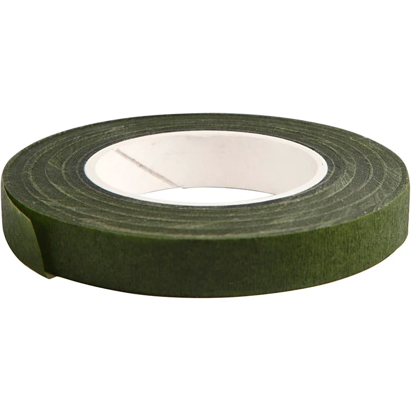 Florales Klebeband, B 12 mm, Dunkelgrün, 27 m/ 1 Rolle [HOB-25207]
