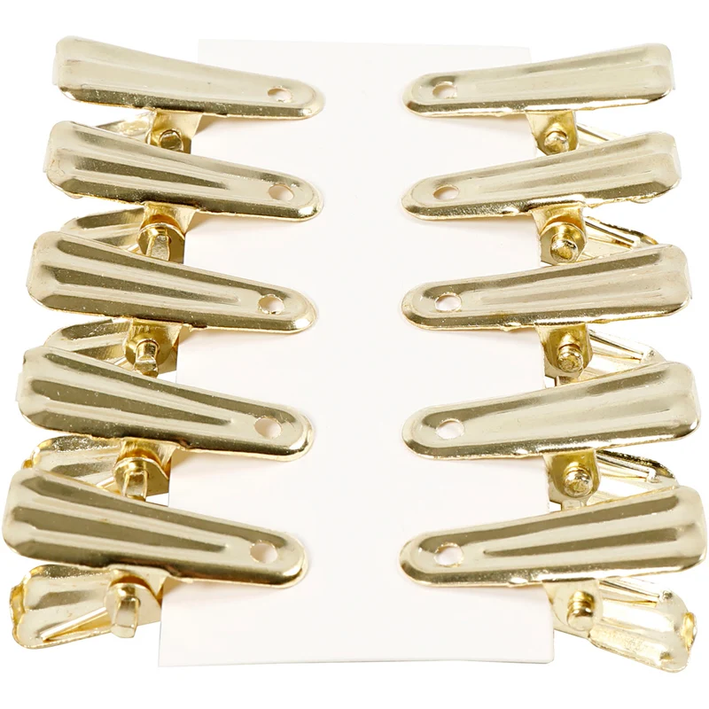 Deko-Klammer, L 27 mm, B 14 mm, Gold, 10 Stk/ 1 Pck [HOB-559541]
