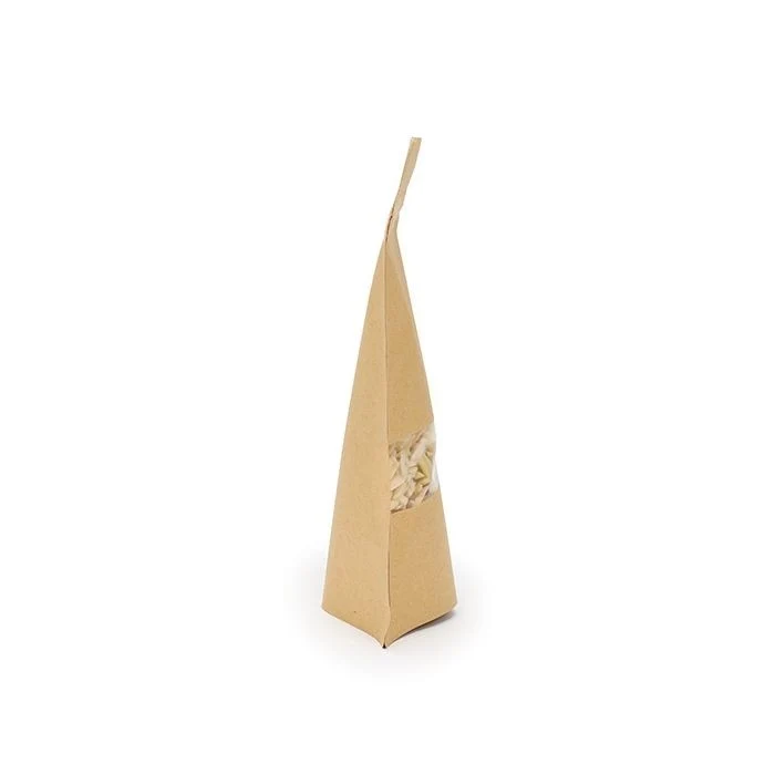 Standbodenbeutel Kraft 10.2x6x15.2cm | 57 Gramm mit Aufhängeloch (100 Stück) [ZBGW2KH]