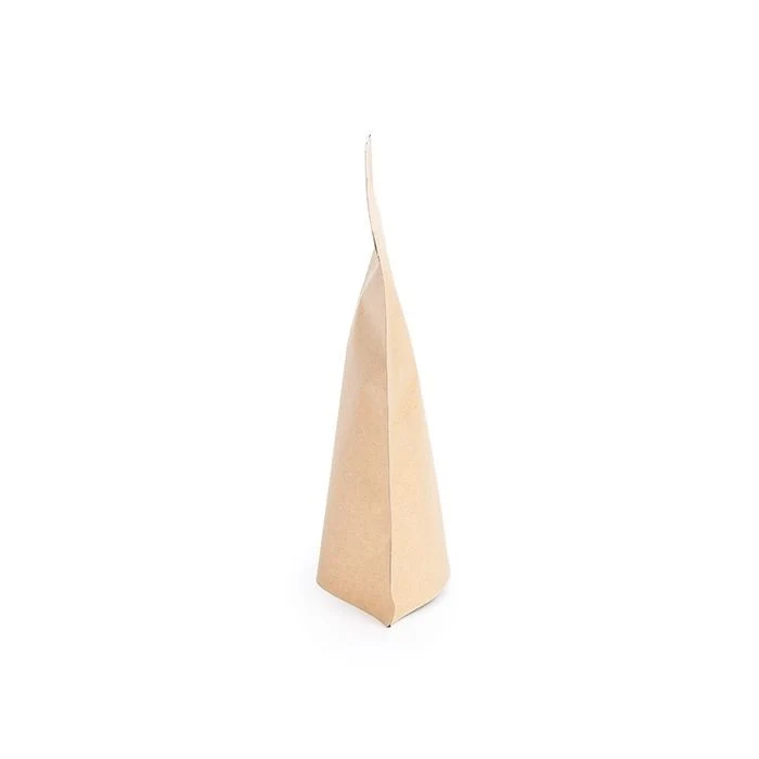 Standbodenbeutel Kraft 13x8x20.5cm | 110 Gramm mit Aufhängeloch (100 Stück) [ZBGSK3H]