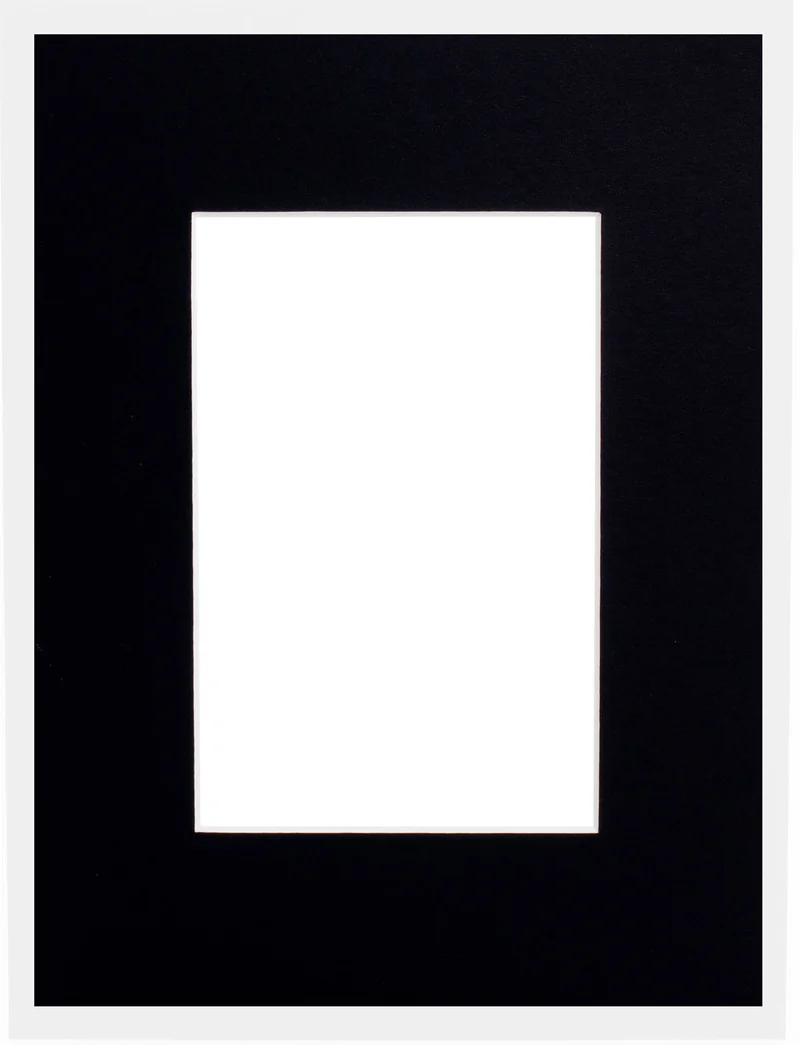 Passepartouts 413 Schwarz 30x45cm mit 19x29cm Ausschnitt (5 Stück) [MA-7441330451]