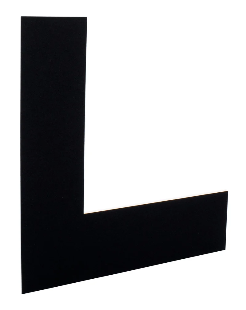 Passepartout 413 Schwarz 30x40cm mit Fenster 19x24cm (5 Stück) [MA-7441330401]