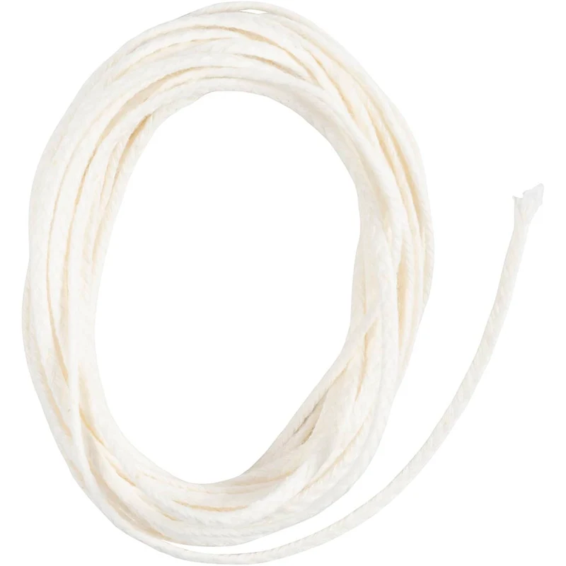 Docht für Kerzen aus Stearin, Geeignet für geformte Kerzen mit einem Durchmesser von 50–70 mm , 100 g, 3 m/ 1 Pck [HOB-733221]