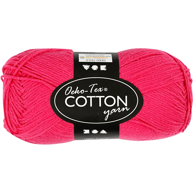 Baumwollgarn, Nr. 8/4, L 170 M, Nadel 3-3,5, Pink, 50 g/ 1 Knäuel [HOB-431230]