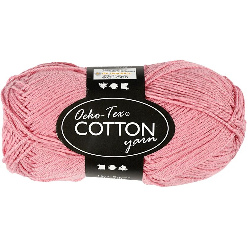 Baumwollgarn, Nr. 8/4, L 170 M, Nadel 3-3,5, Rosa, 50 g/ 1 Knäuel [HOB-431220]