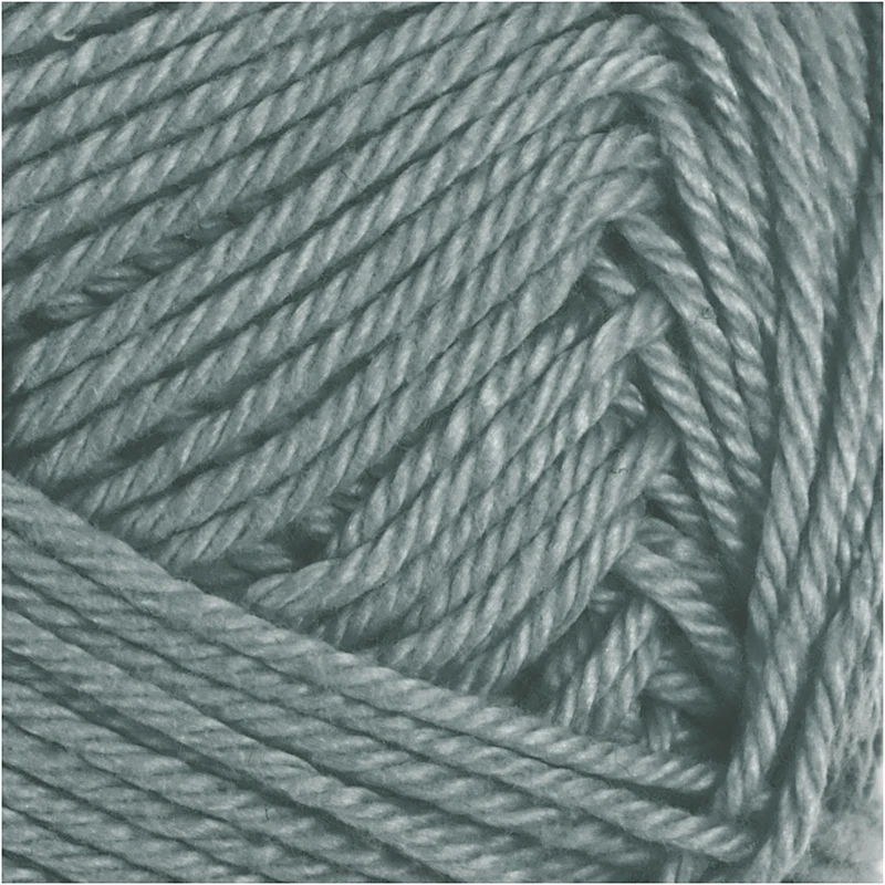 Baumwollgarn, Nr. 8/4, L 170 M, Nadel 3-3,5, Grau, 50 g/ 1 Knäuel [HOB-431190]