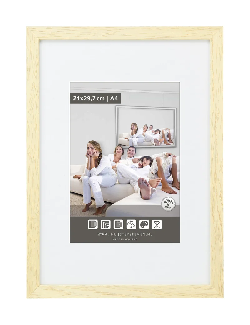 Fotorahmen 21x29.7cm M100 Holz-Farbe (1 Stück) [MA-210021292]