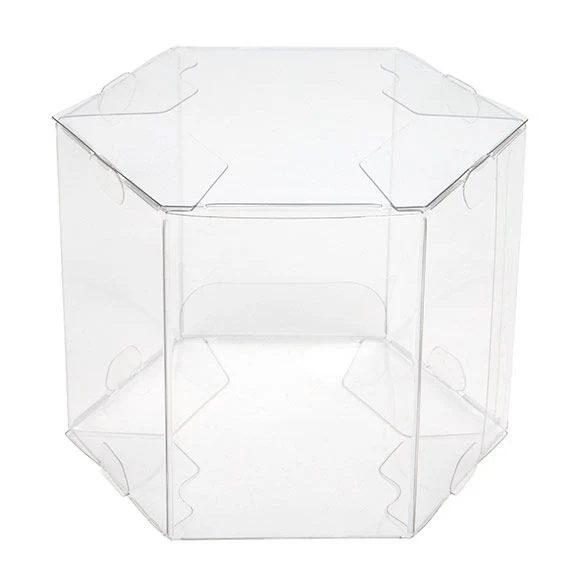 Klarsichtschachteln Hexagon 8.9x8.9x7.6cm (25 Stück) [FS352]