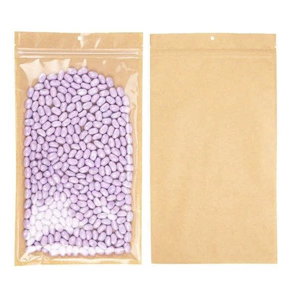 Druckverschlussbeutel Kraft mit Aufhängeloch 17.8x30.5cm (100 Stück) [HZB8KC]