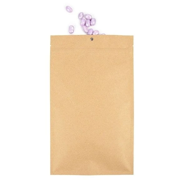 Druckverschlussbeutel Kraft 17.8x30.5cm mit Aufhängeloch (100 Stück) [HZBB8K]