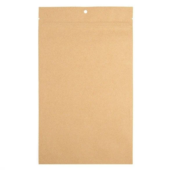 Druckverschlussbeutel Kraft 17.8x30.5cm mit Aufhängeloch (100 Stück) [HZBB8K]