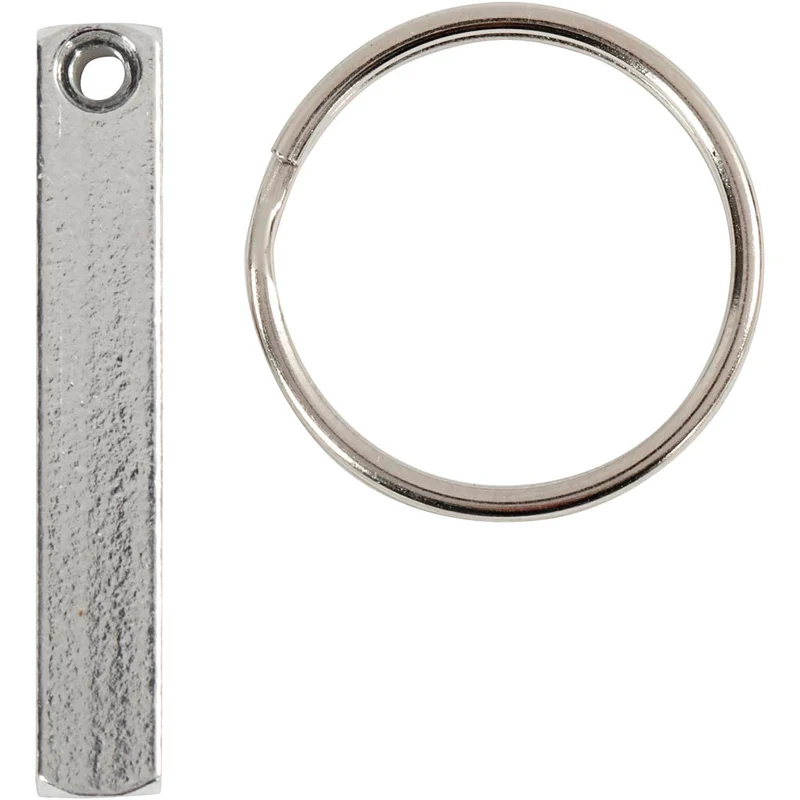 Schlüsselanhänger-Set, Größe 40x5 mm, 6 Stk/ 1 Pck [HOB-67544]