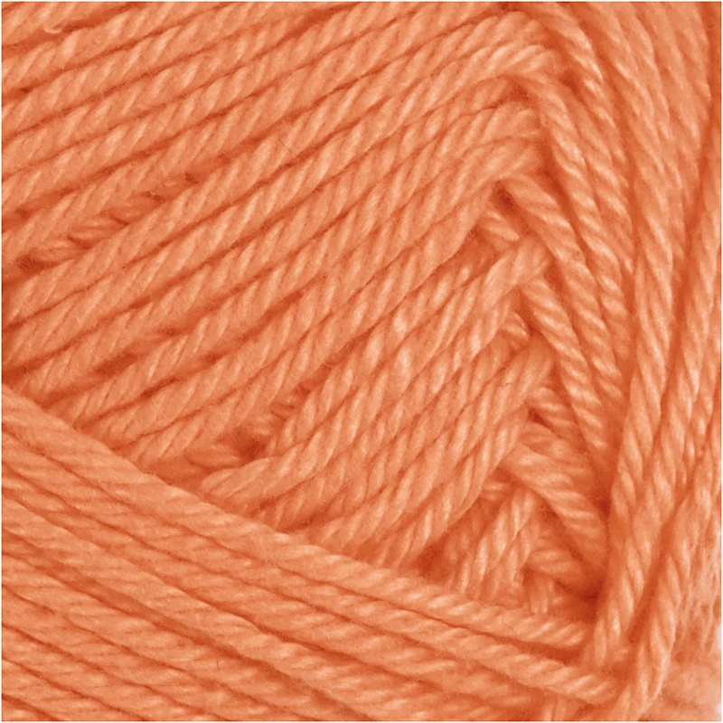 Baumwollgarn, Nr. 8/4, L 170 M, Nadel 3-3,5, Orange, 50 g/ 1 Knäuel [HOB-431090]