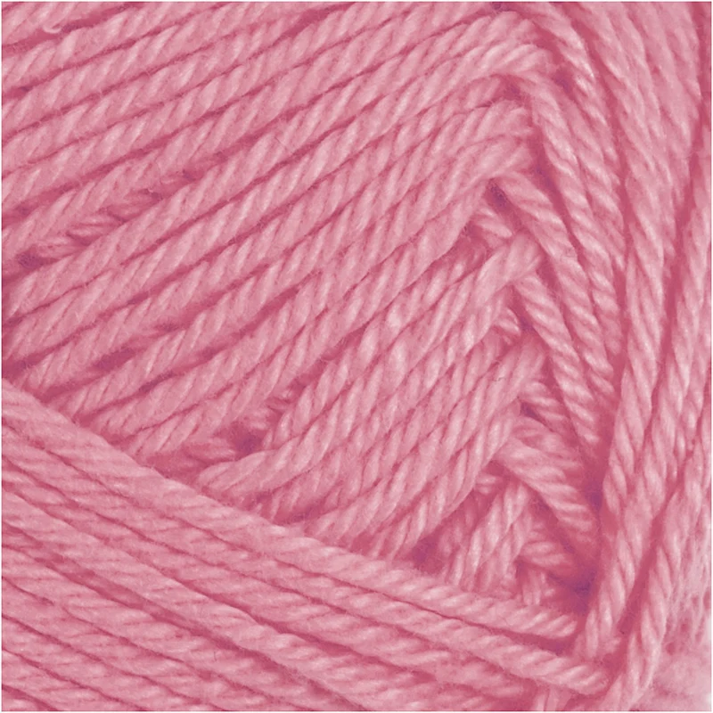 Baumwollgarn, Nr. 8/4, L 170 M, Nadel 3-3,5, Dunkelrosa, 50 g/ 1 Knäuel [HOB-431060]