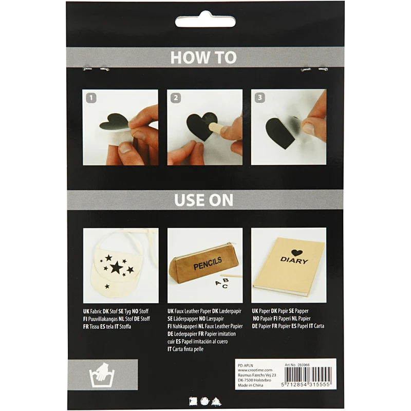 Rub-on Stickers, Buchstaben & Zahlen, H 17 mm, B 17 mm, Blatt 12,2x15,3 cm, Schwarz, 1 Pck [HOB-283966]