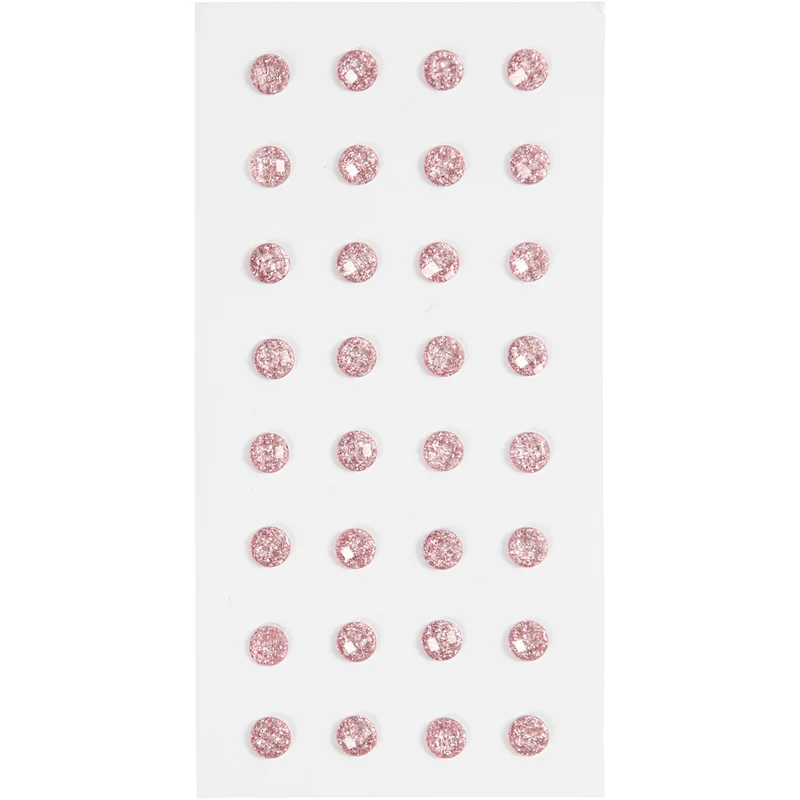 Strasssteine, D 8 mm, Rosa, 32 Stk/ 1 Pck [HOB-283809]