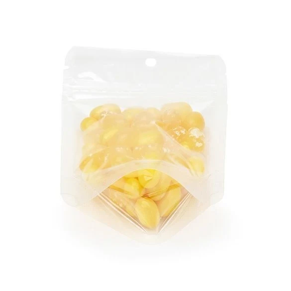 Standbodenbeutel Transparent 8x5x13cm | 28 Gramm mit Aufhängeloch (100 Stück) [ZBG1H]