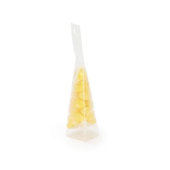 Standbodenbeutel Transparent 8x5x13cm | 28 Gramm mit Aufhängeloch (100 Stück) [ZBG1H]