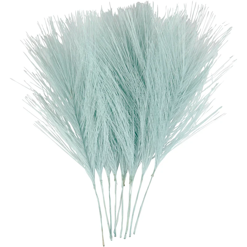 Künstliche Federn, L 15 cm, B 8 cm, Hellblau, 10 Stk/ 1 Pck [HOB-518056]