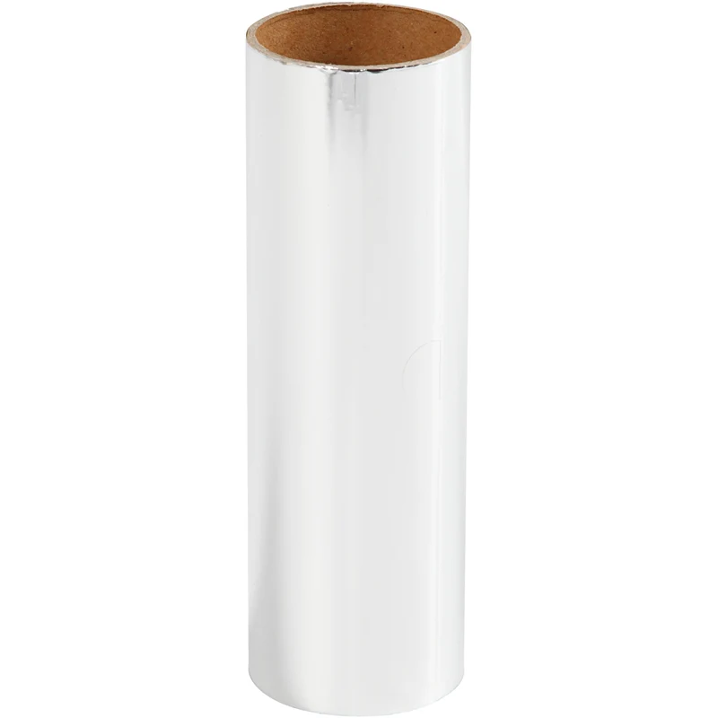 Dekofolie, B 15,5 cm, Dicke 0,02 mm, Silber, 50 cm/ 1 Rolle [HOB-283560]