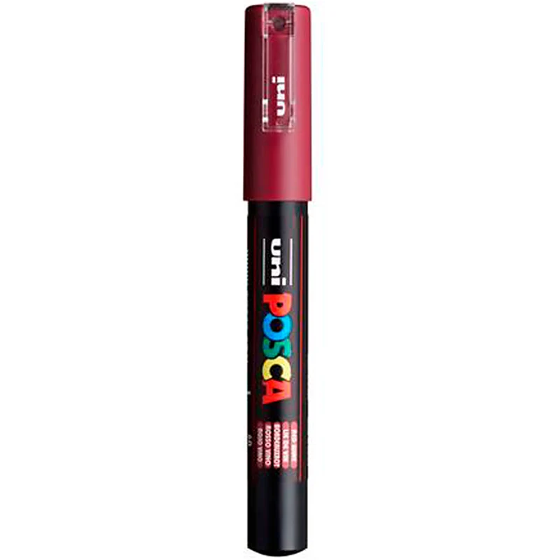 Posca Marker , Nr. PC-1M, Strichstärke 0,7 mm, extrafein, Bordeaux, 1 Stk [HOB-273050]