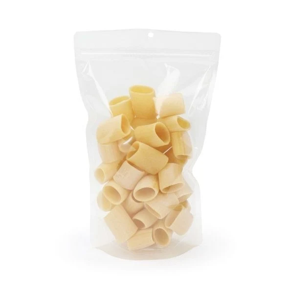 Standbodenbeutel Transparent 17x9x28.5cm | 340 Gramm mit Aufhängeloch (100 Stück) [ZBG4H]