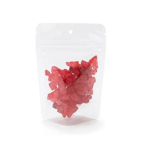 Standbodenbeutel Transparent 10.2x6x15.2cm Laminiert | 57 Gramm mit Aufhängeloch (100 Stück) [ZBGCC2H]