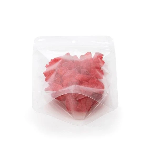 Standbodenbeutel Transparent 10.2x6x15.2cm Laminiert | 57 Gramm mit Aufhängeloch (100 Stück) [ZBGCC2H]