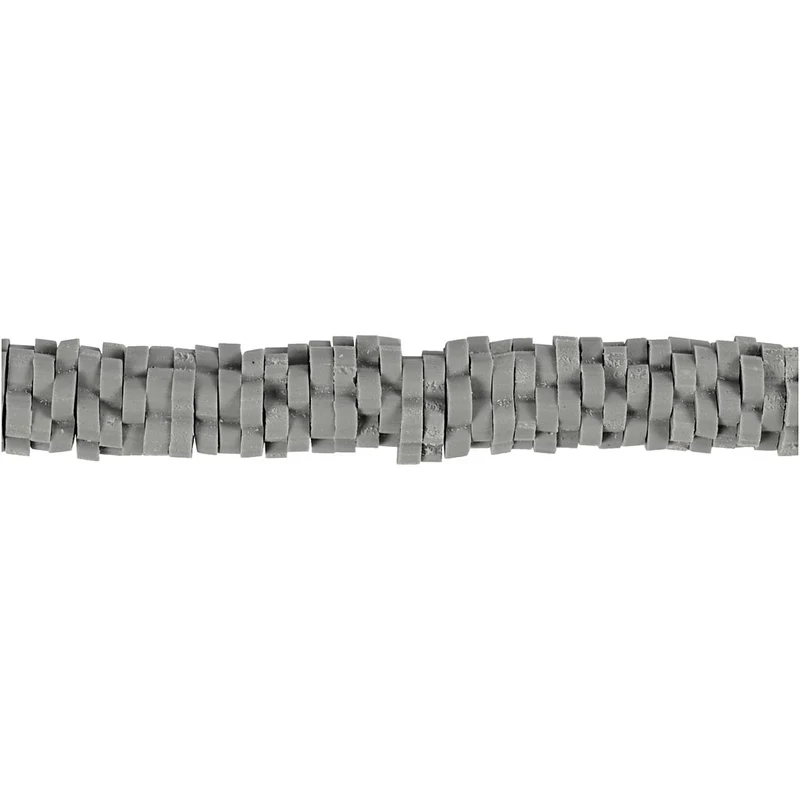 Tonperlen, D 5-6 mm, Lochgröße 2 mm, Grau, 145 Stk/ 1 Pck [HOB-61002]