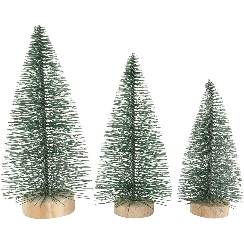 Weihnachtsbäume, H 10+13+14 cm, 3 Stk/ 1 Pck [HOB-51669]