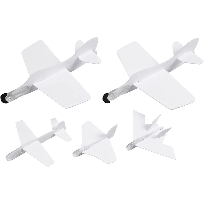 Flugzeug-Sortiment, L 11,5-19 cm, B 11-17,5 cm, Weiß, 50 Stk/ 1 Pck [HOB-51234]