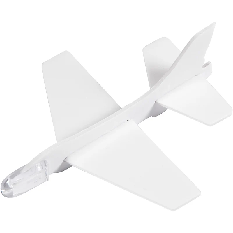 Flugzeug-Sortiment, L 11,5-12,5 cm, B 11-12 cm, Weiß, 3 Stk/ 1 Pck [HOB-51233]