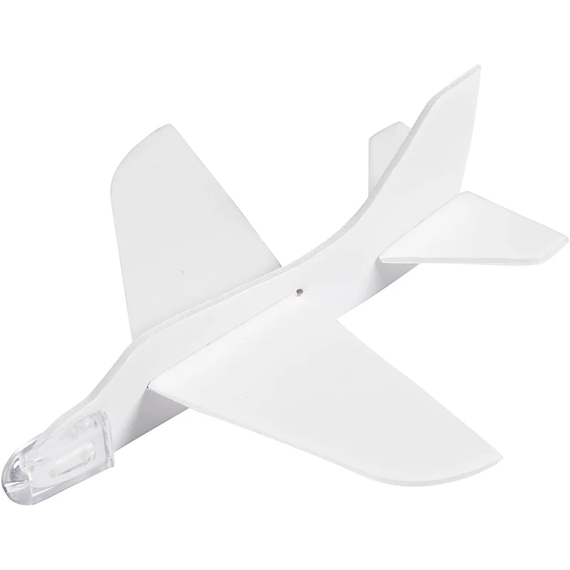 Flugzeug-Sortiment, L 11,5-12,5 cm, B 11-12 cm, Weiß, 3 Stk/ 1 Pck [HOB-51233]