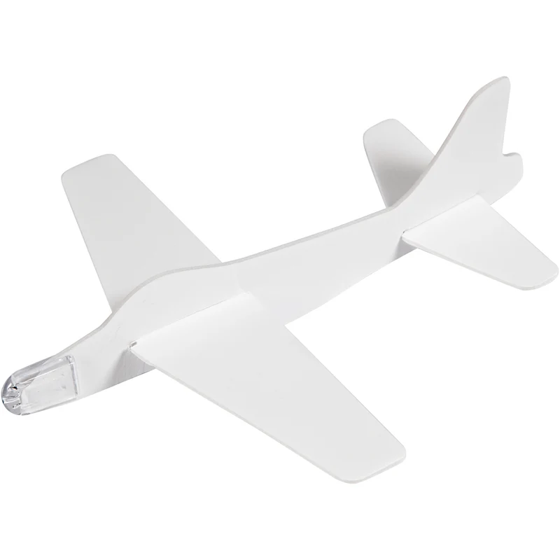 Flugzeug-Sortiment, L 19 cm, B 17,5 cm, Weiß, 2 Stk/ 1 Pck [HOB-51232]