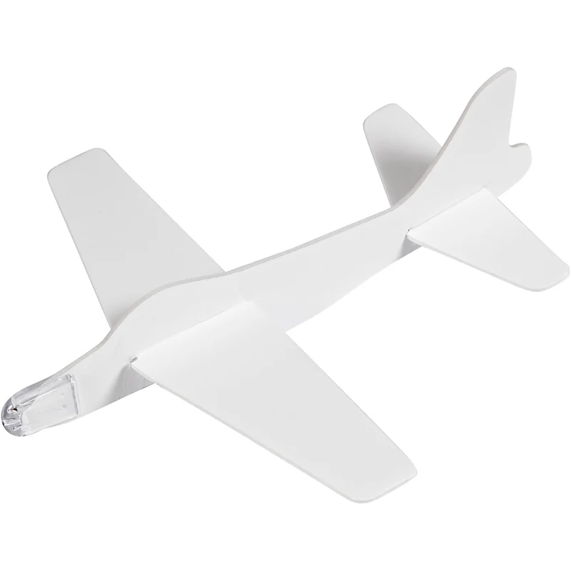 Flugzeug-Sortiment, L 19 cm, B 17,5 cm, Weiß, 2 Stk/ 1 Pck [HOB-51232]