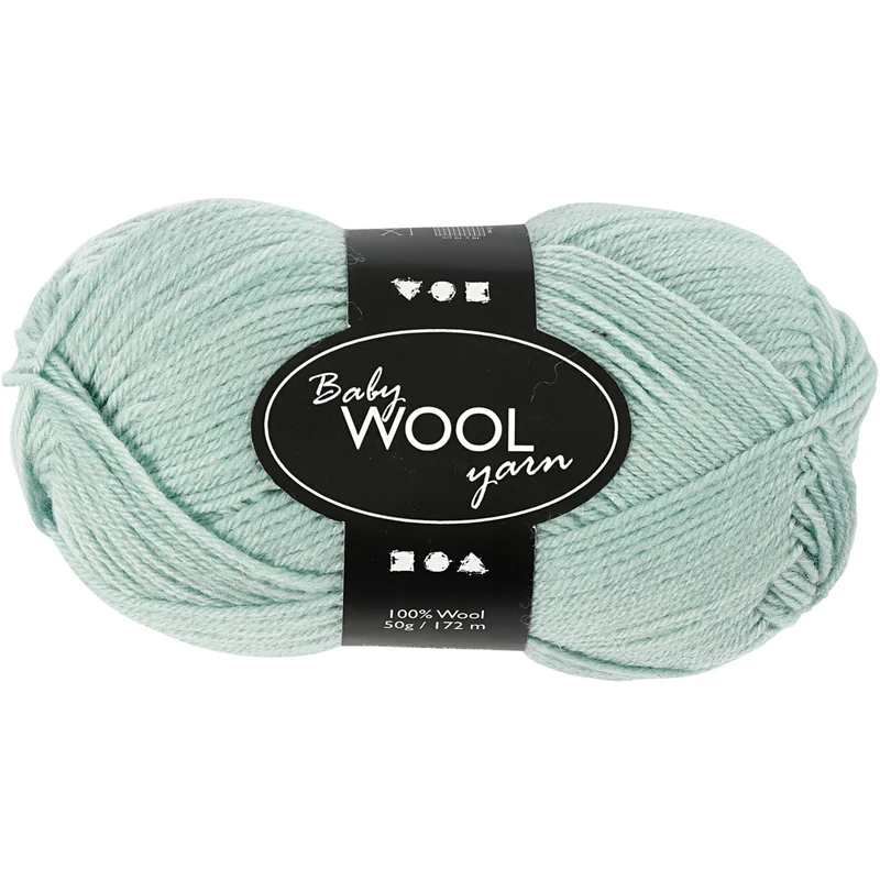 Babywolle, L 172 M, Blaßgrün, 50 g/ 1 Knäuel [HOB-41352]