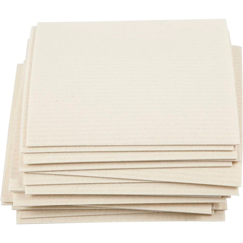Schwammtuch, Größe 17x19,5 cm, Naturweiß, 20 Stk/ 1 Pck [HOB-41251]