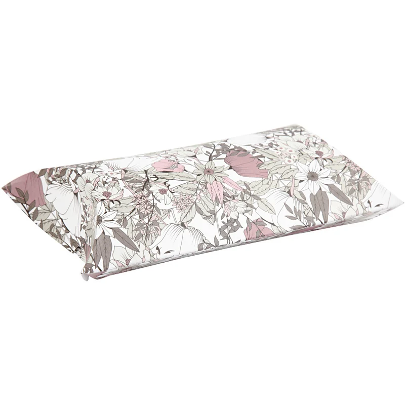 Faltbare Geschenkbox, Blumen, Größe 18x15x6 cm, 300 g, Braun, 3 Stk/ 1 Pck [HOB-25364]