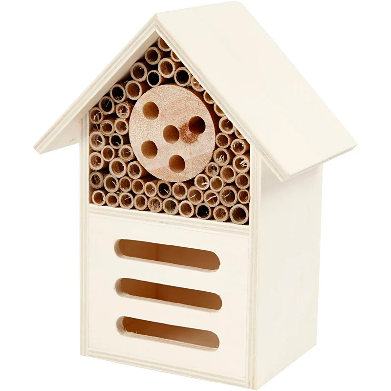 Insektenhotel, H 18 cm, T 9 cm, B 14 cm, 1 Stk [HOB-57963]