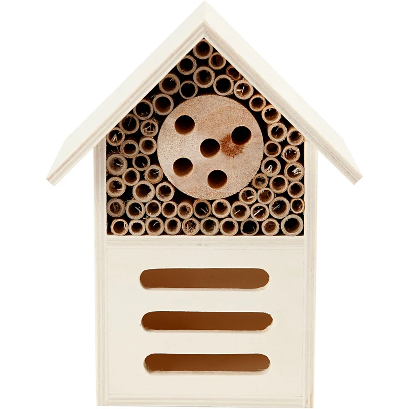Insektenhotel, H 18 cm, T 9 cm, B 14 cm, 1 Stk [HOB-57963]